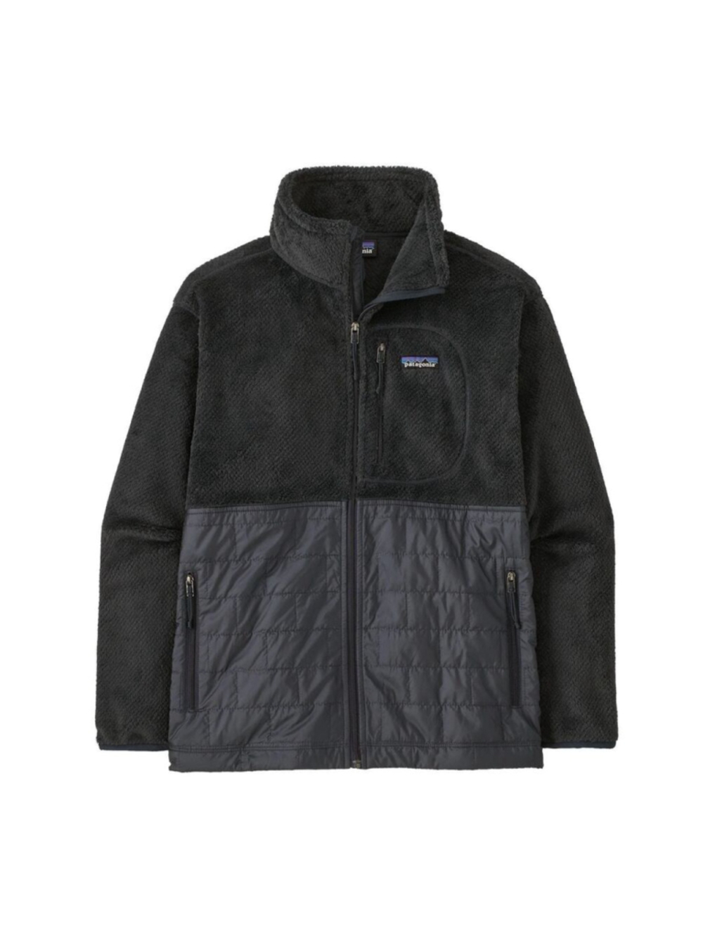 PATAGONIA Re-tool hybrid Full Zip Jacket Fleece Dark Natural L